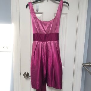 Ombré Pink Satin Dress